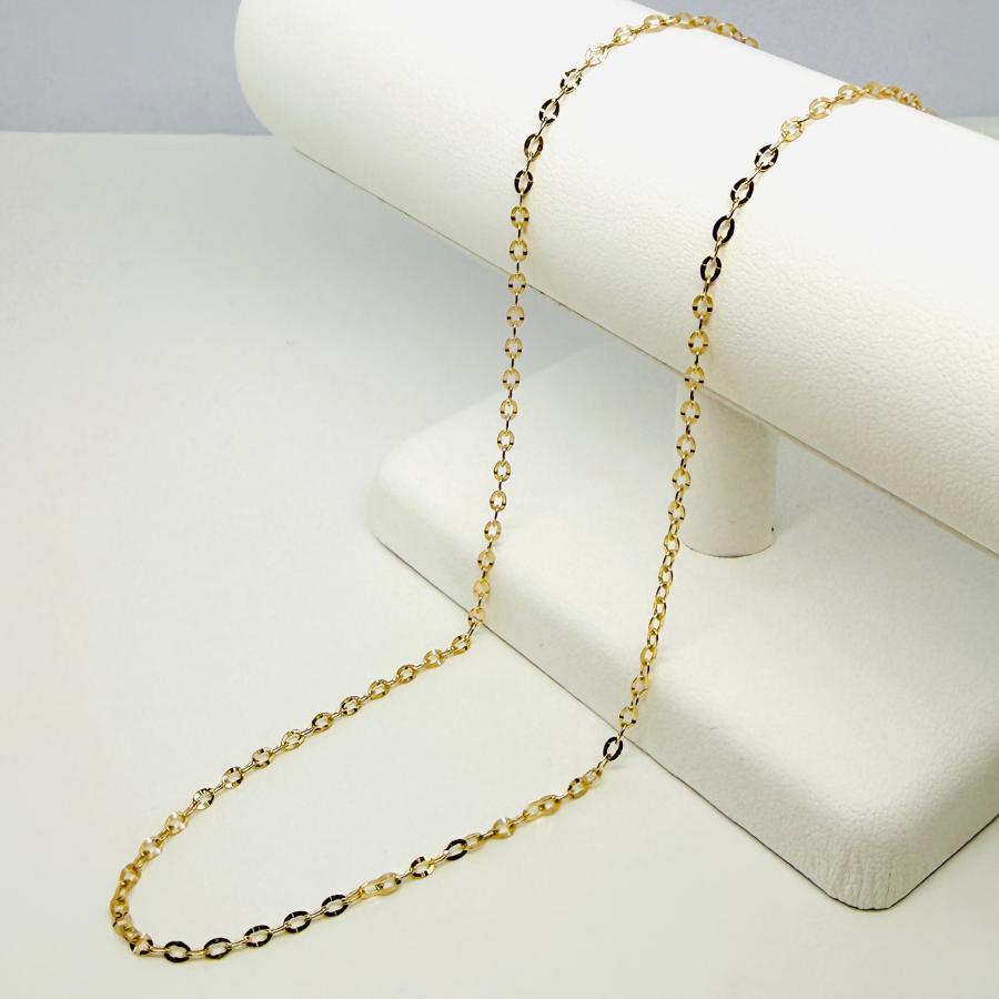 18金 アズキ ポラリス チェーン ネックレス 50cm 幅2.0mm スライド式  K18 YG RMジュエリーの画像