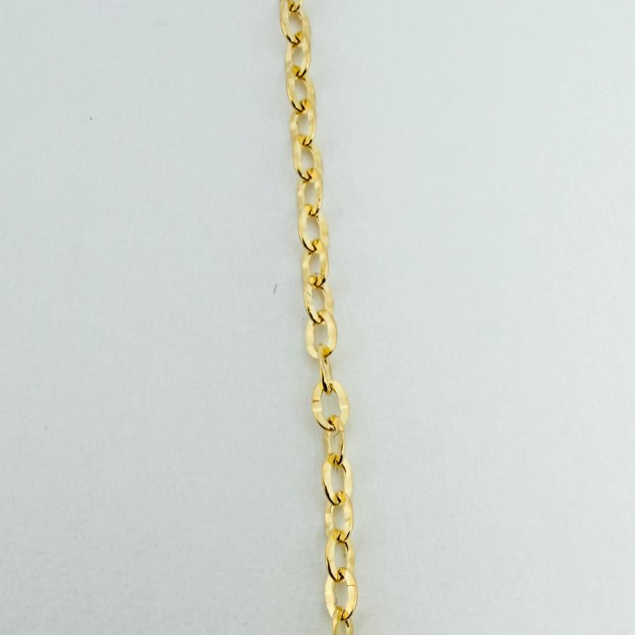 18金 アズキ ポラリス チェーン ネックレス 50cm 幅2.0mm スライド式  K18 YG RMジュエリーの画像