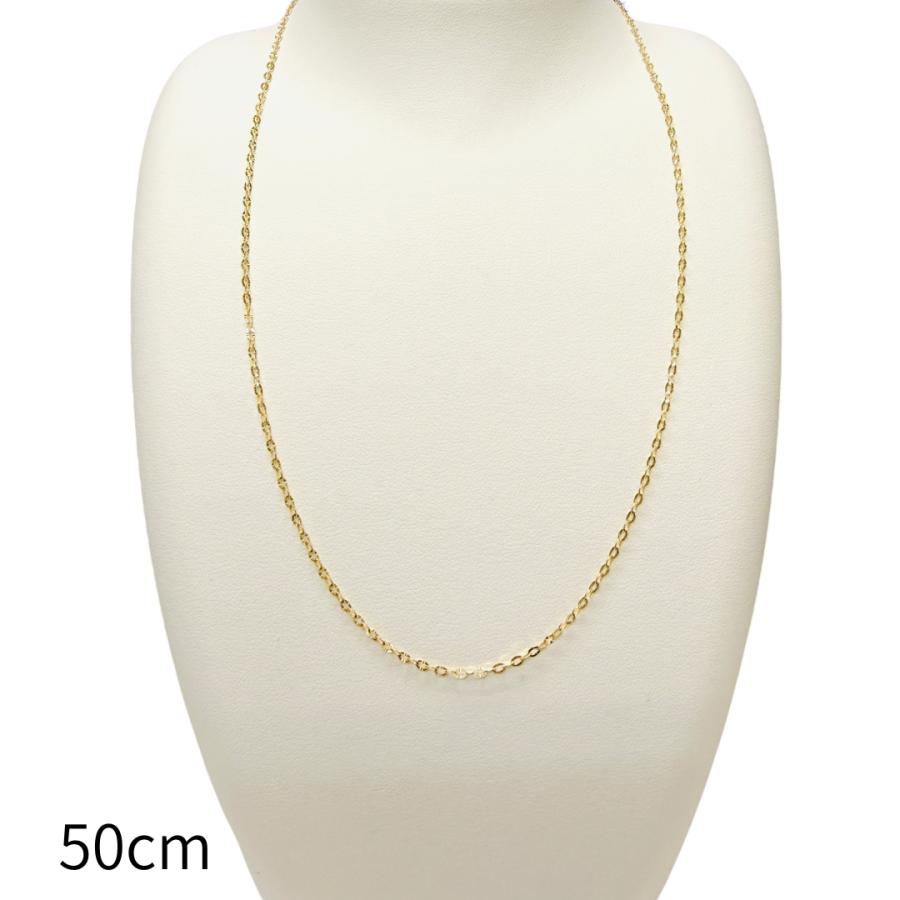 18金 アズキ ポラリス チェーン ネックレス 50cm 幅2.0mm スライド式  K18 YG RMジュエリーの画像