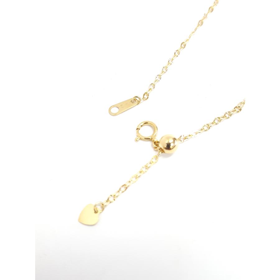 K18YG 70cm あずき スライド　チェーン 18金 アズキ ポラリス チェーン ネックレス 70cm 幅2.0mm