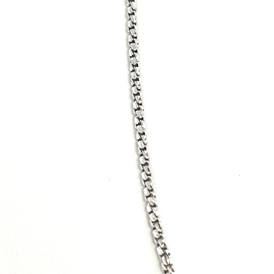 18金 ホワイトゴールド ベネチアンツイスト チェーン ネックレス 70cm
