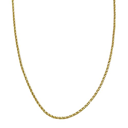 18金 ベネチアンツイスト チェーン ネックレス 45cm 幅0.7mm K18 YG
