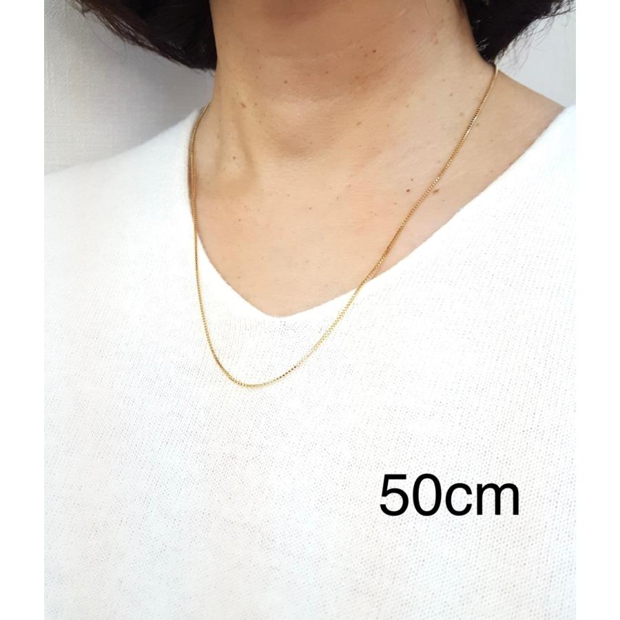 18金 ベネチアン チェーン ネックレス 50cm 幅0.7mm K18 YG 18金 ベネチアン チェーン ネックレス 50cm 幅0.7mm K18 YG