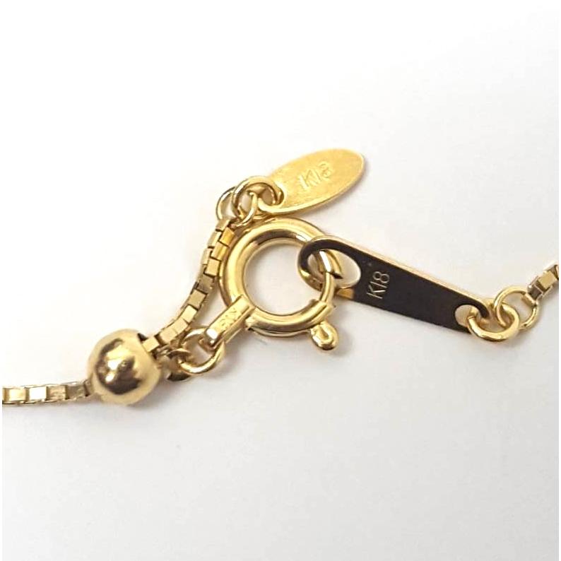 18金 ベネチアン チェーン ネックレス 50cm 幅0.8mm K18 YG 18金 ベネチアン チェーン ネックレス 50cm 幅0.8mm K18 YG