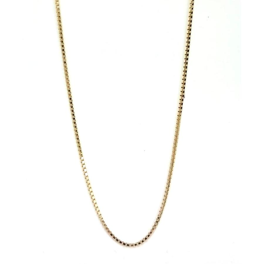 18金 ベネチアン チェーン ネックレス 50cm 幅1.0mm K18 YG 18金 ベネチアン チェーン ネックレス 50cm 幅1.0mm K18 YG