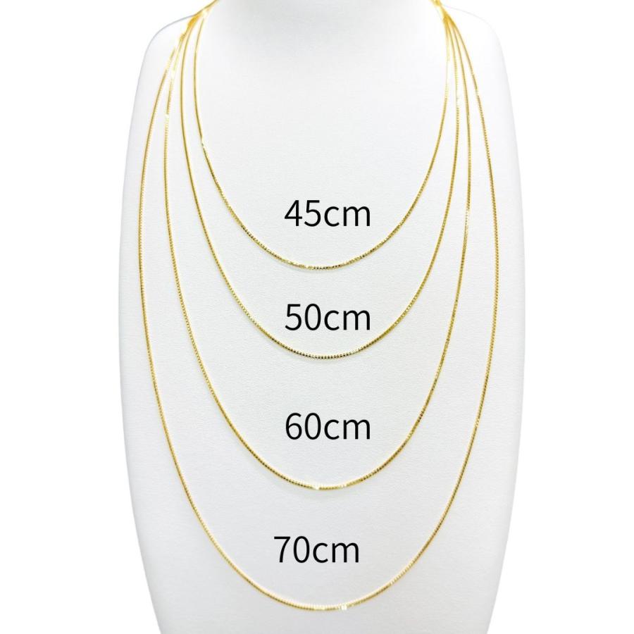 18金 ベネチアン チェーン ネックレス 70cm 幅1.0mm K18 YG スライド式 RMジュエリー