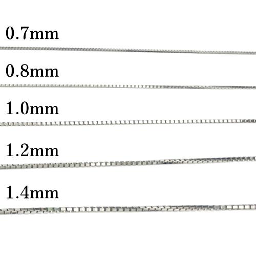 プラチナ ベネチアン チェーン ネックレス 60cm 幅1.0mm スライド式 Pt850 RMジュエリーの画像