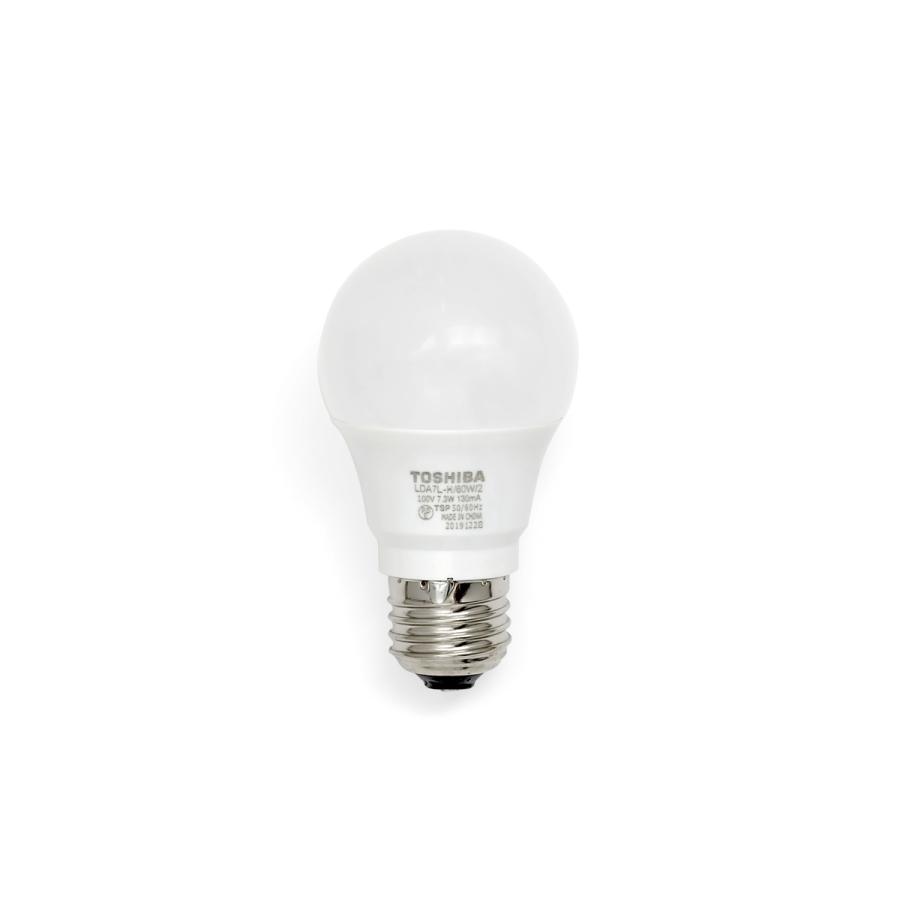 東芝 LED電球 LEDREAL 60W形相当 電球色 E26口金 6個 TOSHIBA LED電球 E26 810lm 60W相当 下方向 電球色 昼白色 東芝 口金