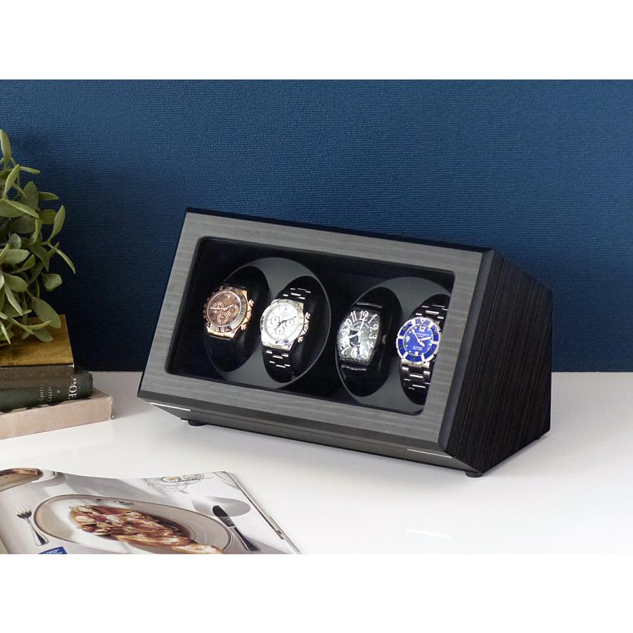 ABIES カペラ ワインディングマシーン 4本巻 エボニー×ブラック 1年保証 腕時計用ケース 収納  :rm126249424:RMインテリアストア - 通販 - Yahoo!ショッピング