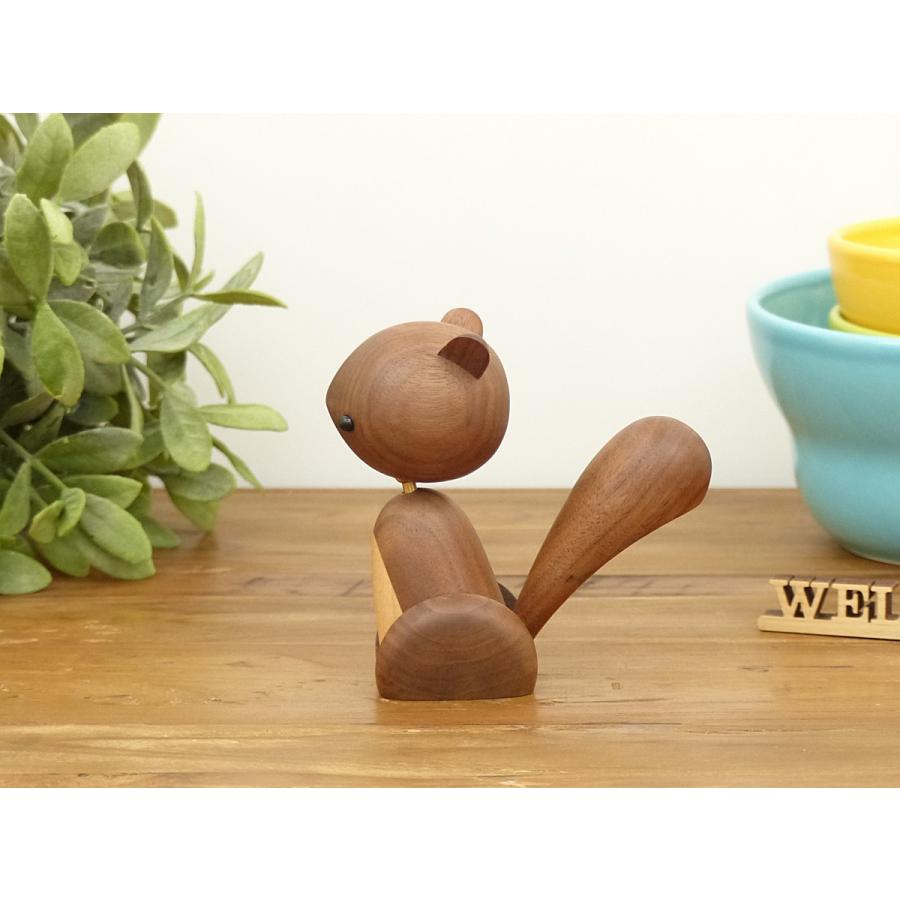 ロイヤルペット リス オブジェ 木製 北欧 置物 おもちゃ プレゼント