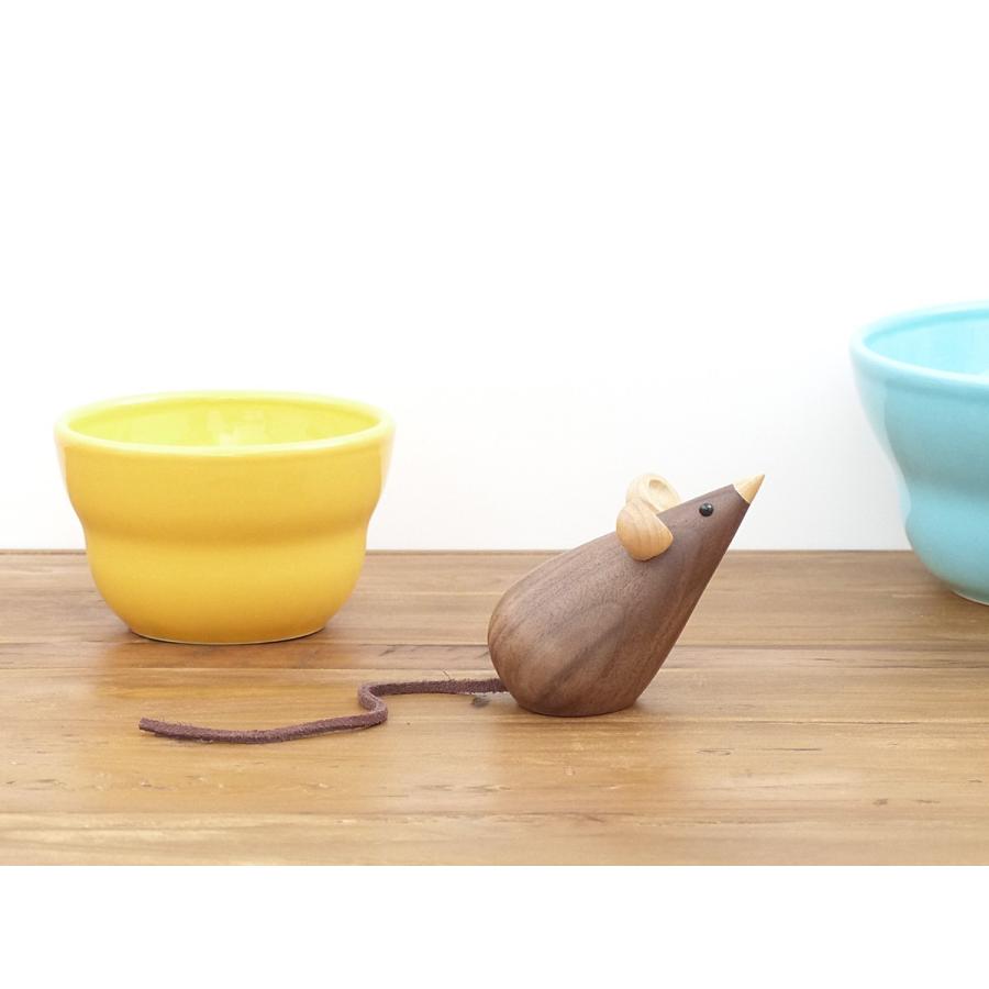 MOUSE ネズミ Theodor Skjode Knudsen 全2色 木製玩具 北欧 オブジェ