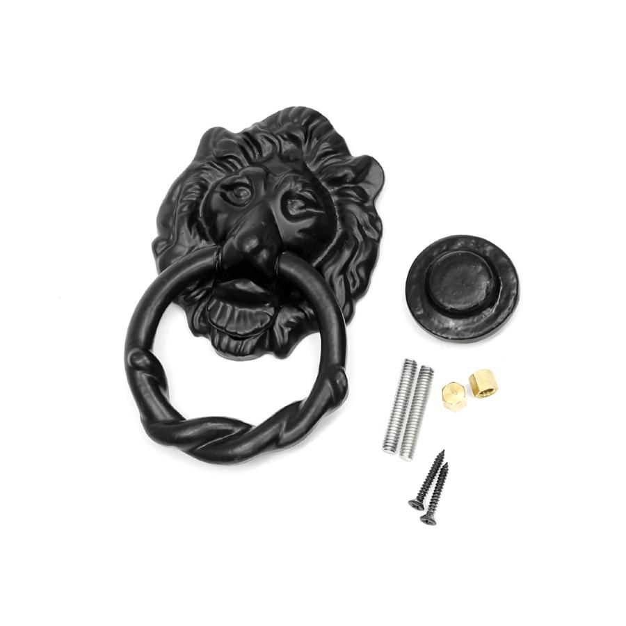ドアノッカー アメリカ直輸入】Black Antique Colonial Heavy-Duty Door Knocker