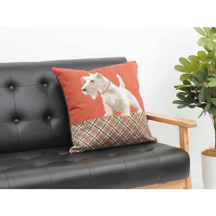 ART de LYS フランス製 ゴブラン織り クッションカバー 8919 White