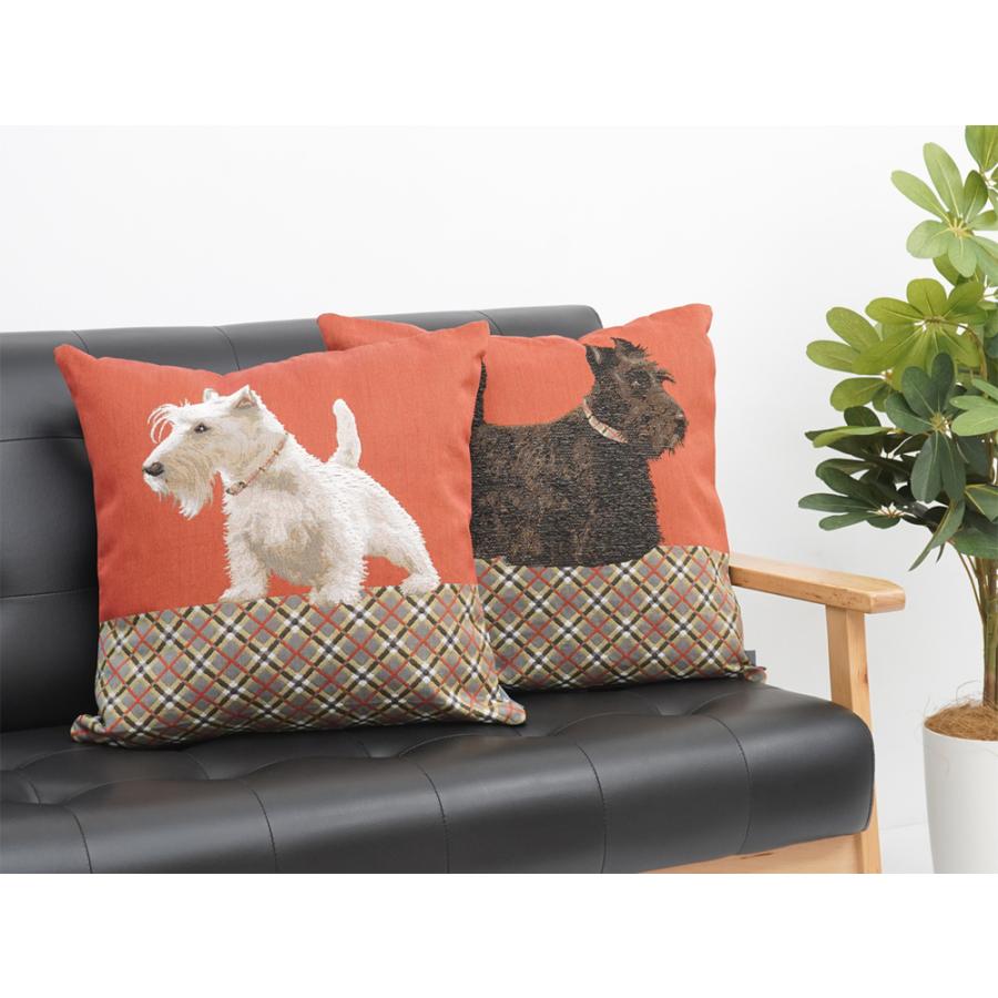 ART de LYS フランス製 ゴブラン織り クッションカバー 8919 White