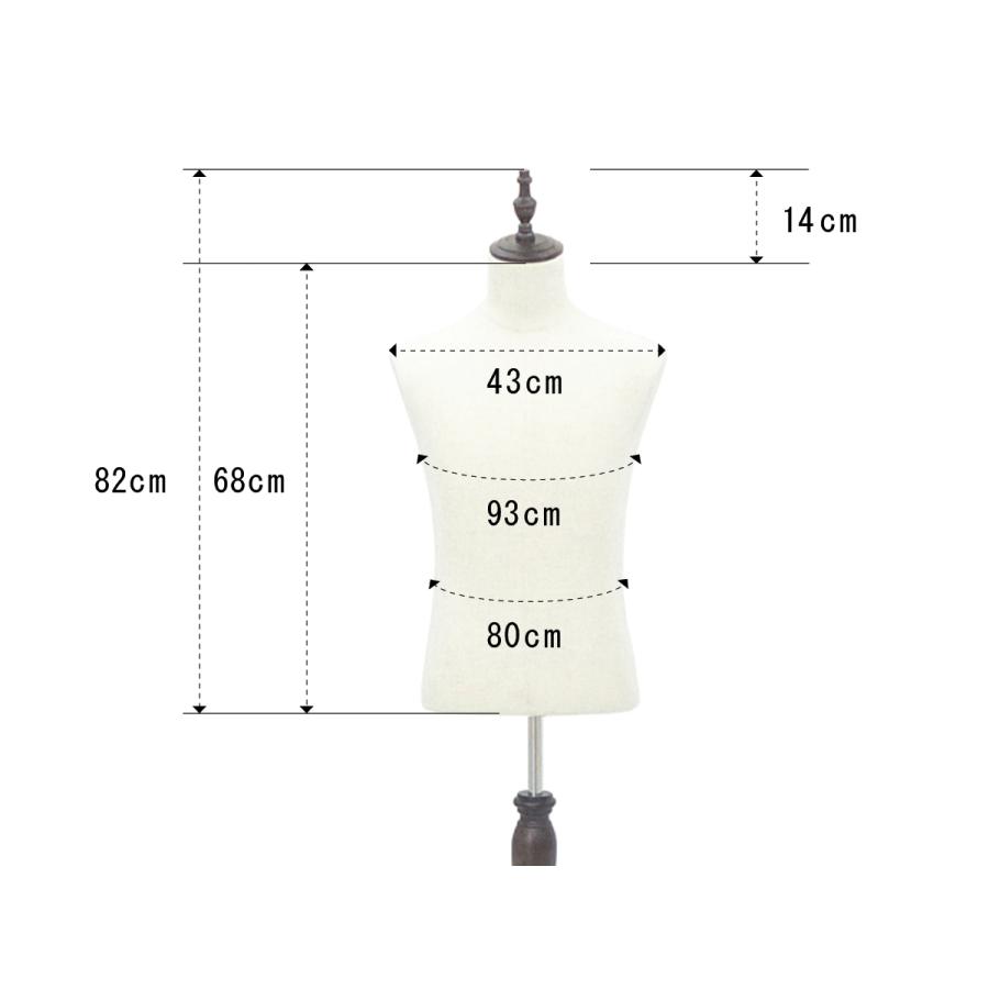 メンズトルソー Luano（ルアーノ） アンティーク調 男性用 マネキン