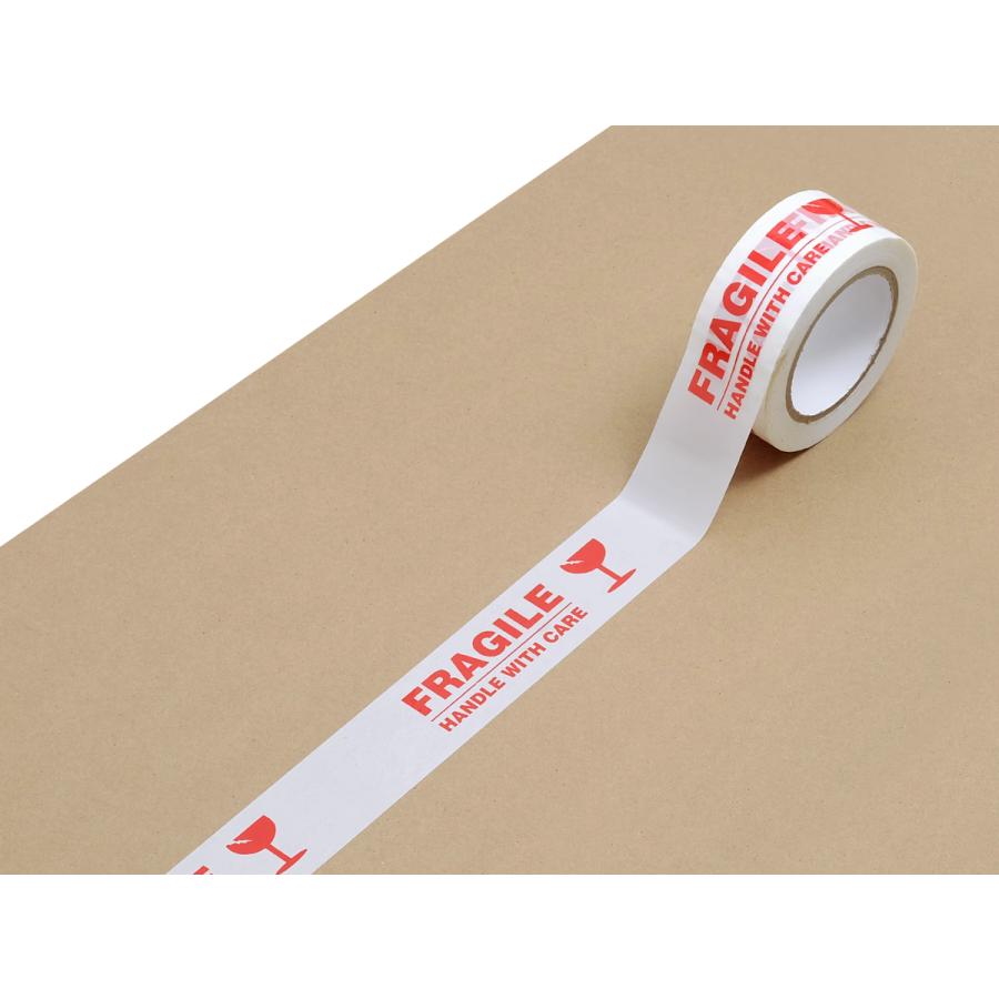 お得な6巻セット】梱包用OPPテープ 48mm×100m巻 全3種 FRAGILE