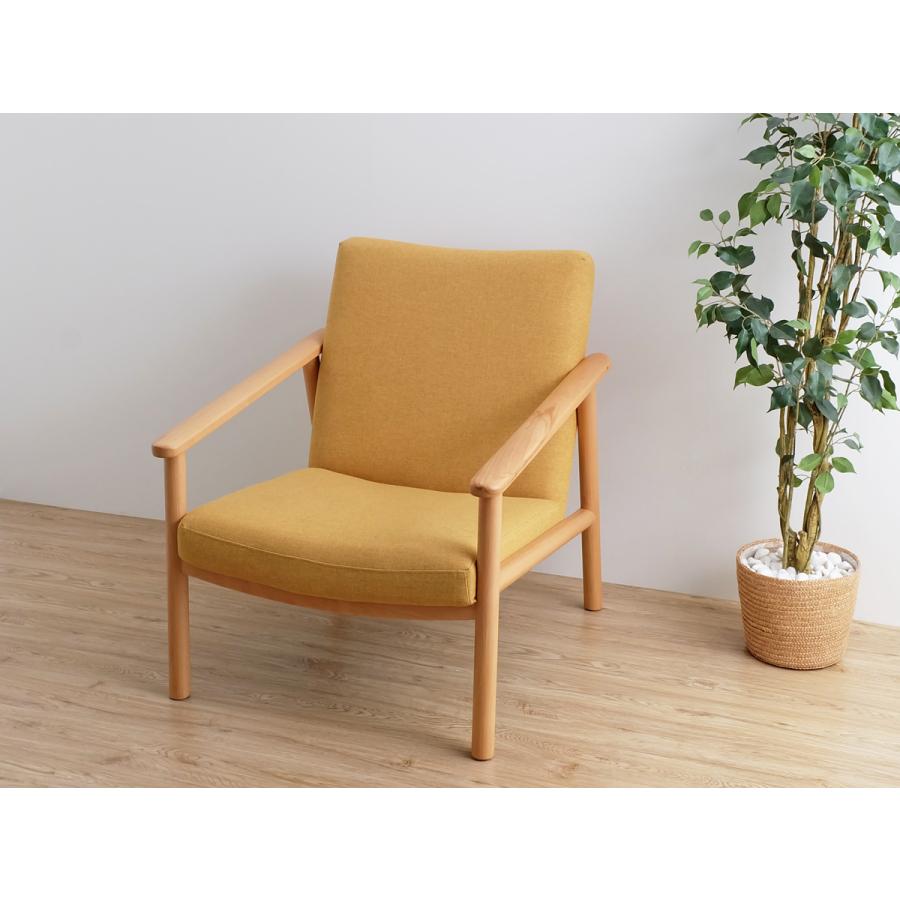 Walter（ウォルター） イージーチェア / 1Pソファ イエロー 北欧