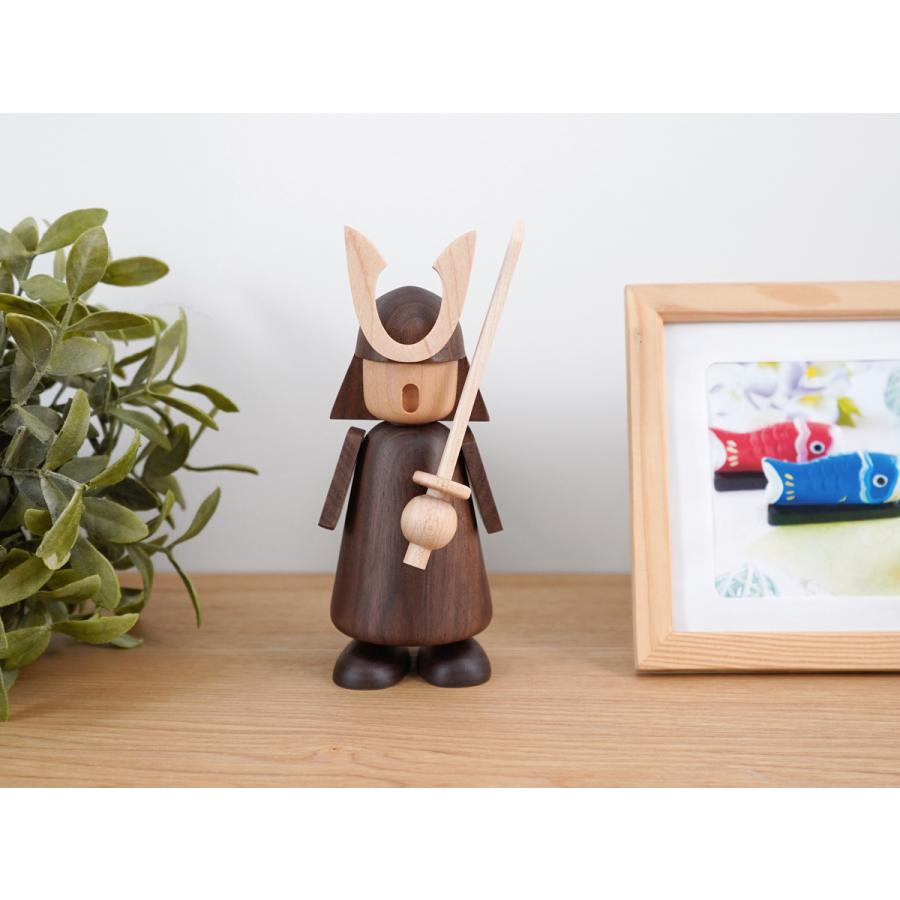Wooden warrior 武者人形 五月人形 オブジェ インテリア 雑貨 木製