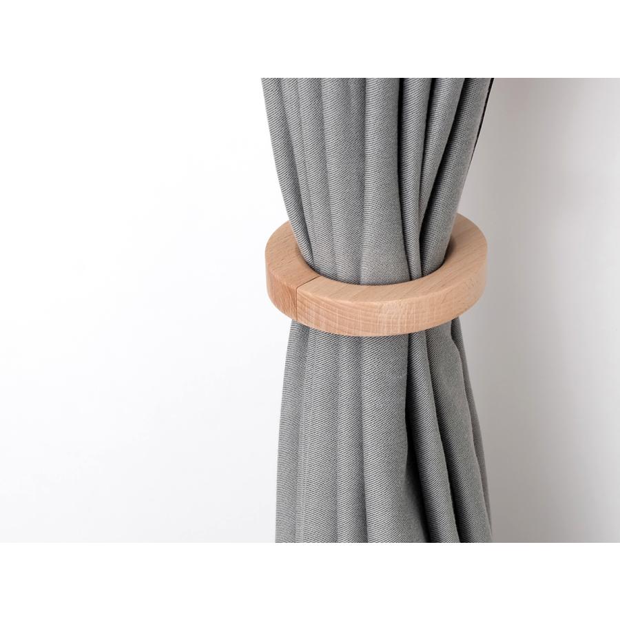 2個セット】ウッドリング カーテンホルダー 全2色 2WAY カーテン