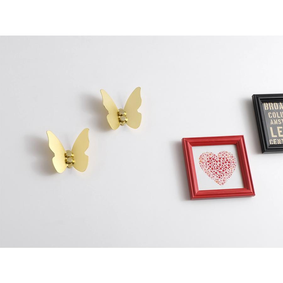 バタフライ ウォールフック 全3色 Butterfly Wall Hook ウォール