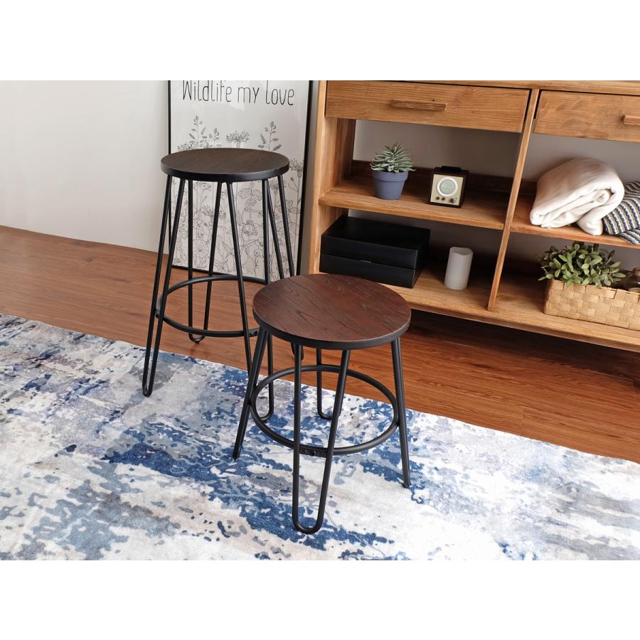 Anvy ハイスツール 全2色 インダストリアル カウンターチェア