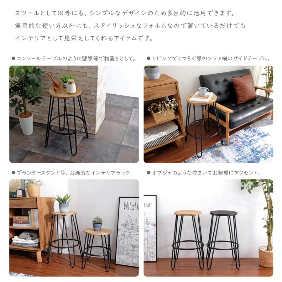 Anvy ハイスツール 全2色 インダストリアル カウンターチェア