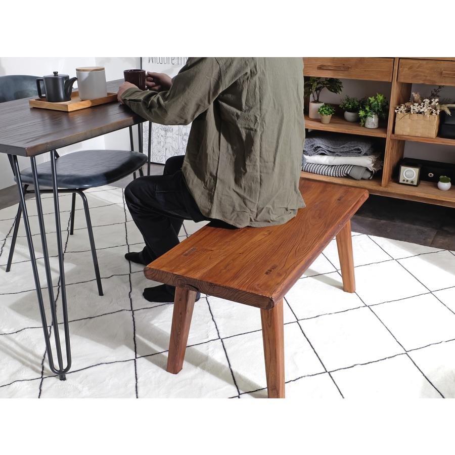 エルムウッド 古材テーブル 90cm幅 ローテーブル センターテーブル