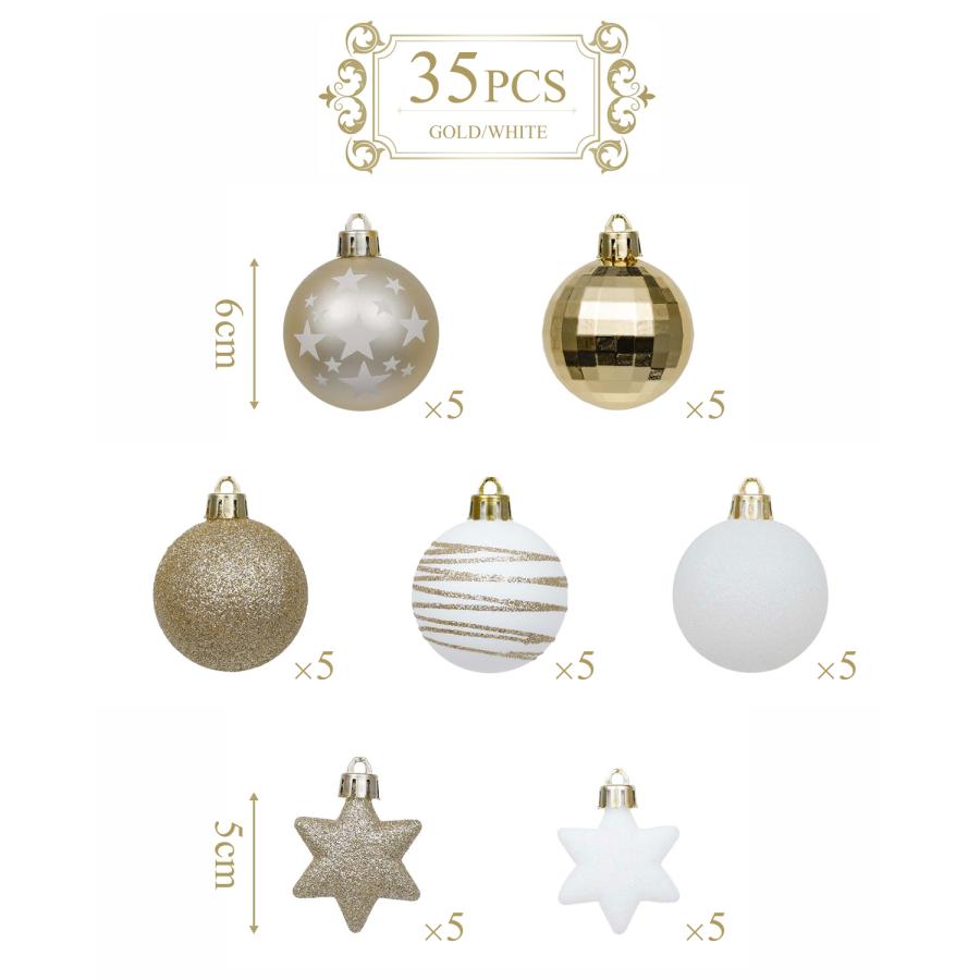 金色と銀色のグラデーションオーナメント4個セット 金色と銀色のグラデーションオーナメント4個セット お得な30個セット
