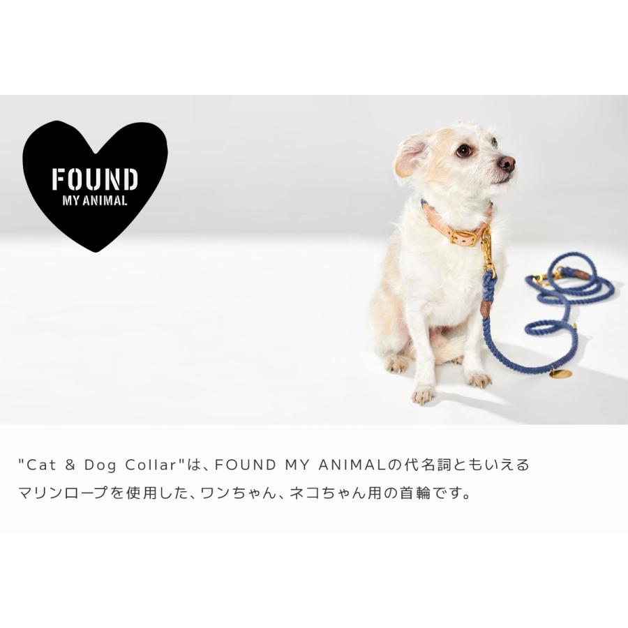 FOUND MY ANIMAL】 Cat & Dog Collar（首輪）/ ROPE LEATHER / 全8色
