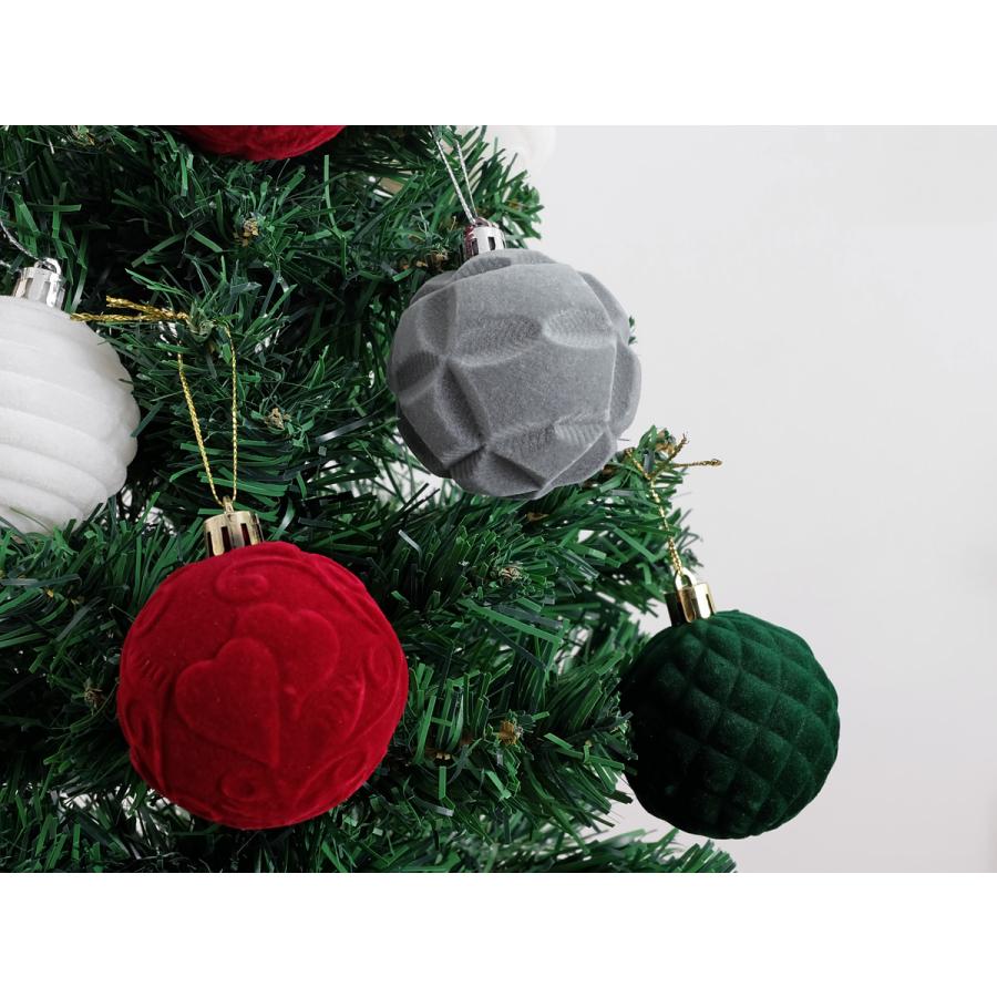 【新品未開封】10㎝クリスマスボール　12個　クリスマスツリー　オーナメント クリスマスツリーオーナメント / ボール型 12個セット 全4色 : R&M