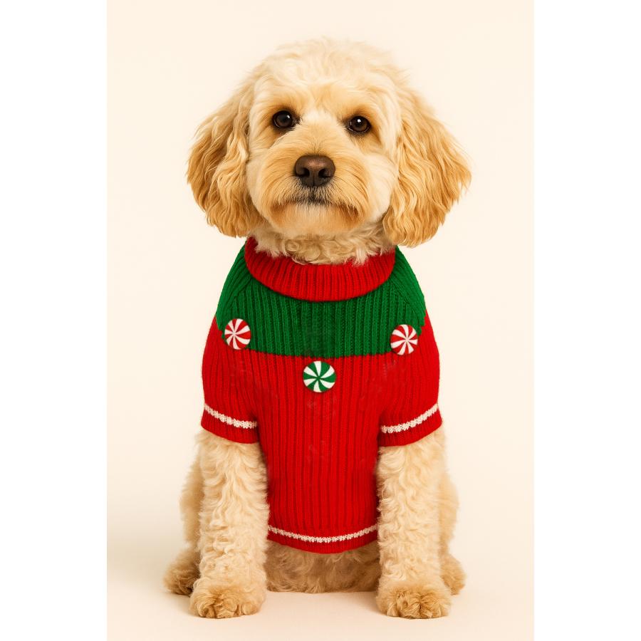 FOUND MY ANIMAL】 Original Peppermint Candy 3D Icon Sweater