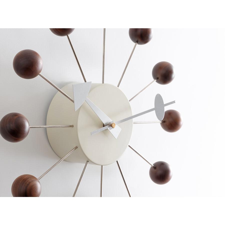 ボールクロック ウォールナット材 掛け時計 ジョージネルソン ミッド