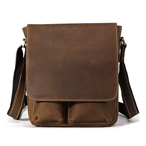 格安人気 Lannsyne メンズ ショルダーバッグ 斜め掛けバッグ 本革 レザー メッセンジャーバッグ Ipad対応 アウトドア ブラウン 安い購入 Mdtu Nw Gov Lk