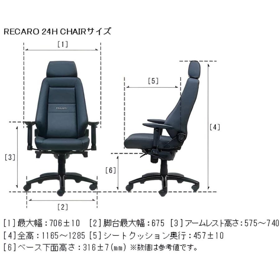 RECARO 24H CHAIR レカロオフィスチェア ファブリックシリーズ ナルドブラックの画像