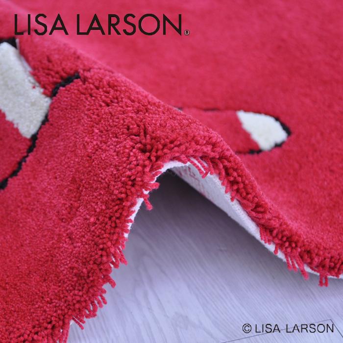 LISA LARSON リサラーソン マイキー 北欧 キッチンマット 50×180cm レッド アイボリー 洗濯可 滑り止め加工 猫 かわいい インテリア マット ギフト 日本製 | Lisa Larson | 02