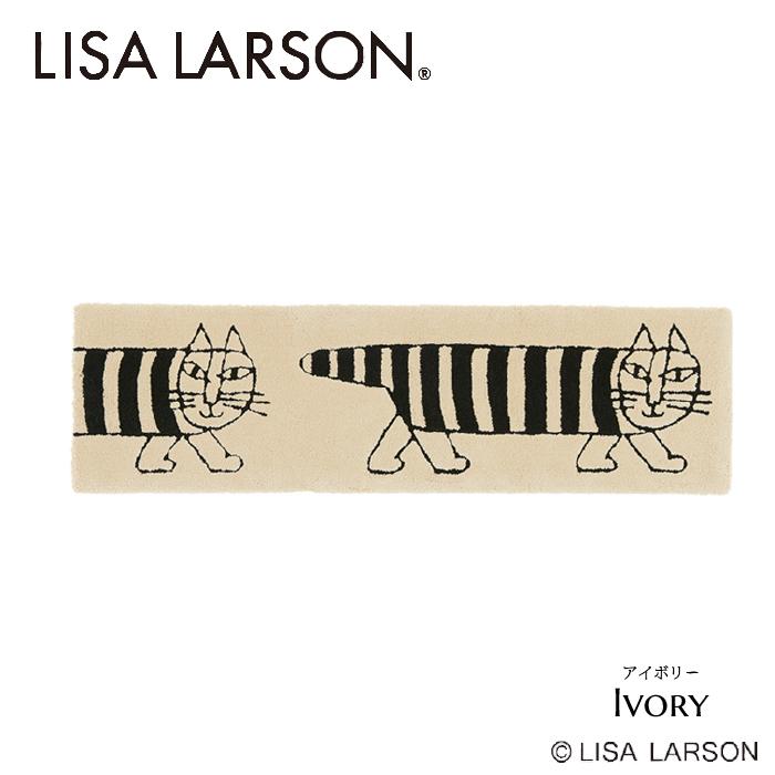 LISA LARSON リサラーソン マイキー 北欧 キッチンマット 50×180cm レッド アイボリー 洗濯可 滑り止め加工 猫 かわいい インテリア マット ギフト 日本製 | Lisa Larson | 06
