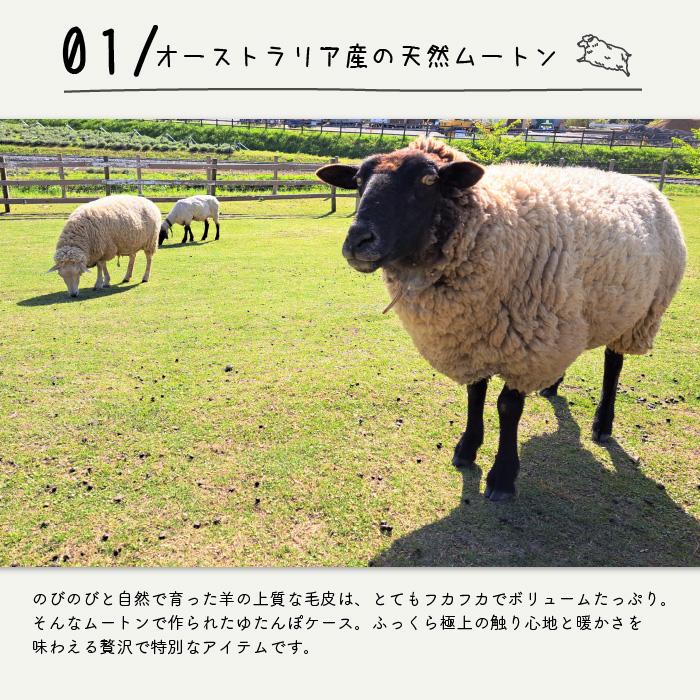 天然ムートン 湯たんぽカバー toto トト 40×45cm ギフト ぬいぐるみ