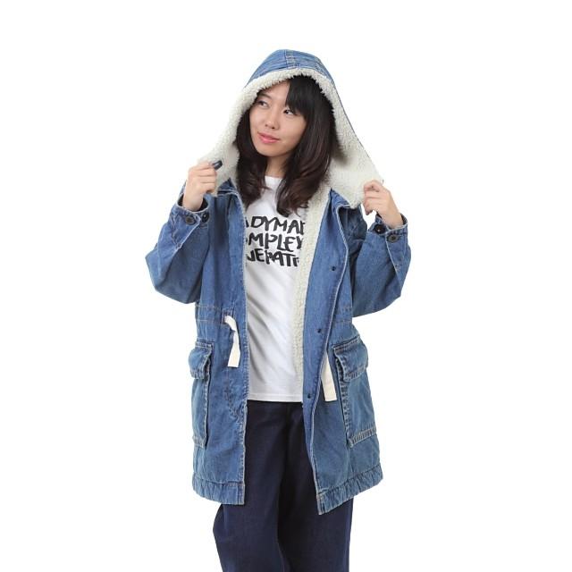 RNA（アールエヌエー） コート Sale セール 70%off C0638 デニム×ボア