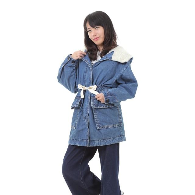 RNA（アールエヌエー） コート Sale セール 70%off C0638 デニム×ボア