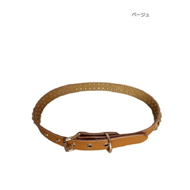 GOODENOUGH グッドイナフ スタッズベルト　ベージュ RNA media ベルト E4466 オールドスクールスタッズベルト : RNA FUN