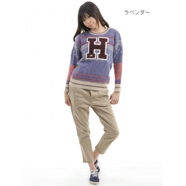 RNA SWEAT 売れ筋商品|||ニット Sale セール 50%off K2063 ワッペン付マルチパターン売れ筋商品|||ニット