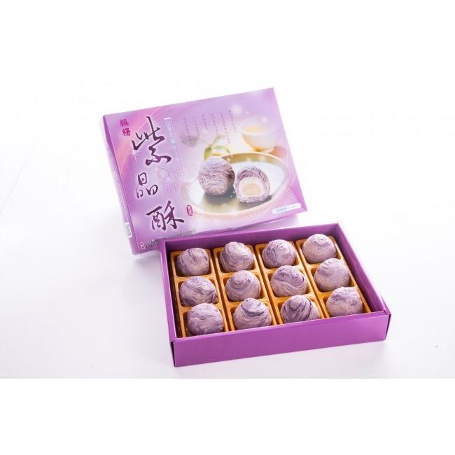 Duntai ヅンタイ 紫晶酥 タロイモ大福ケーキ 12入 台湾 お取り寄せ土産 並行輸入品 Duentai 003 宇宙網購 通販 Yahoo ショッピング