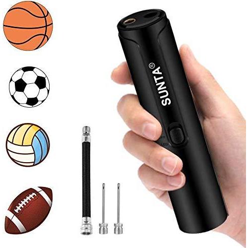 自動電動ボールポンプ スポーツボール バスケットボール サッカーボール 空気入れ ボール バレーボール サッカー ラグビー 水泳リングなど用の針付き 即納特典付き