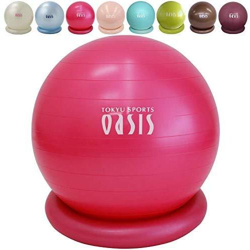 東急スポーツオアシス バランスボール 55cm リング ハンドポンプ付き Fb 600 ピンク Kjwxckhuwi エクササイズグッズ Kccc Uk