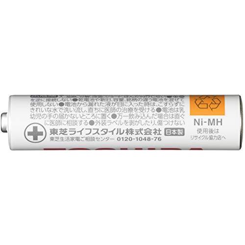 東芝 充電式ニッケル水素充電池 単4形(4本入り) 繰返し充電1000回 TNH-4ME(WB) 4P|rnet|02