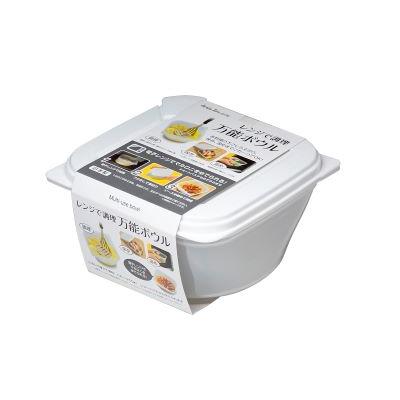 マイヤー電子レンジ調理器具 フタ付きボウル 未使用 サナダ精工 電子レンジ調理器 レンジで調理 万能ボウル 1個 サイズ：約