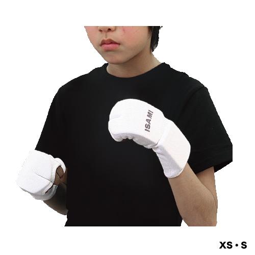 空手 拳サポーター ISAMI イサミ 空手 拳サポーター L-3058 黒・白 XS 