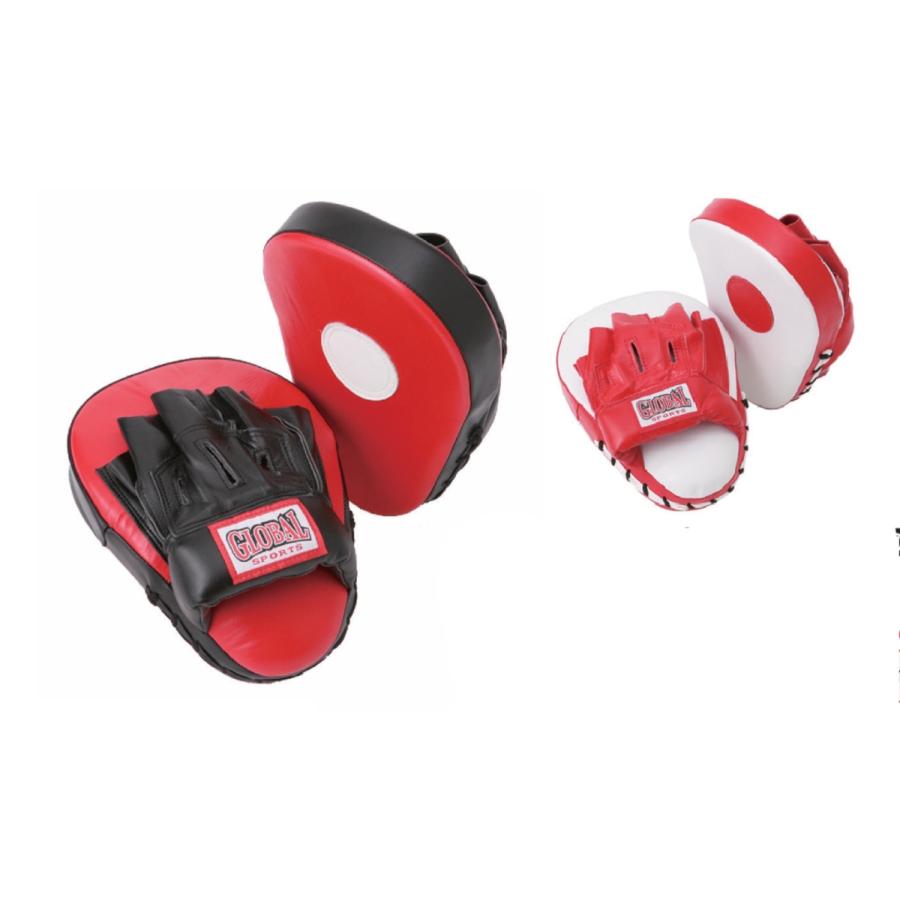 GLOBAL SPORTS グローバルスポ―ツ パンチングミット PNM-020 赤×黒 白