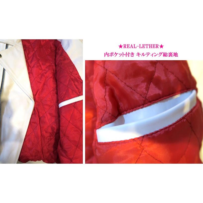 本革 ベスト UKライダース 白 ホワイト 本格仕様 : ROAD AND SKY