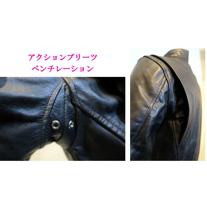 本革 プロテクター付き ライダース ジャケット シングル 黒 本革 プロテクター付き ライダース ジャケット シングル 黒